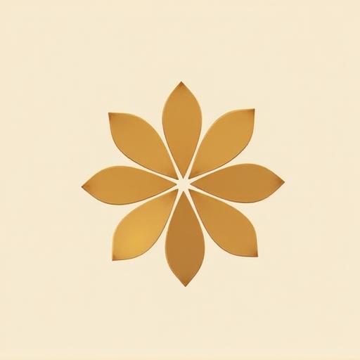 菊の花をモチーフにした抽象的な幾何学デザイン